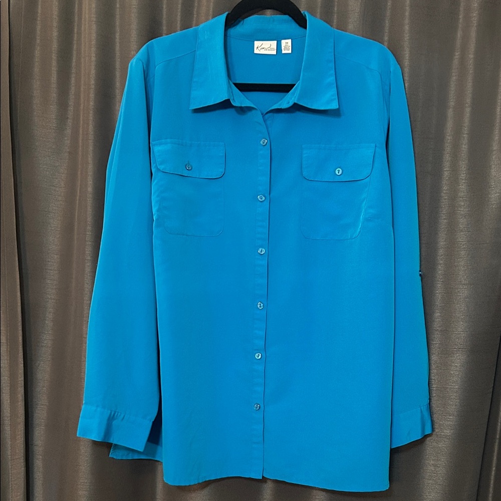 Kim Rogers Vibrant Blue Blouse